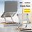 J31 Foldable Laptop Cooling Stand Metal + Wood Adjustable 360-Degree Rotating Notebook Bracket - Silver - 2