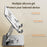 J58 Cooling Gaming Stand Rotating Tablet Holder Dual Rod Support Alloy Steel Foldable Cradle - Silver - 7
