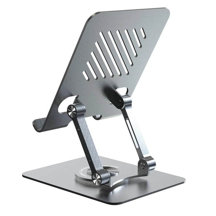 L8 Desktop 360° Rotating Metal Foldable Cooling Tablet Phone Stand 2-in-1 Height Adjustable Holder - 2