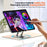 L8 Desktop 360° Rotating Metal Foldable Cooling Tablet Phone Stand 2-in-1 Height Adjustable Holder - 7
