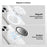 XUNDD XDHO-057 Magnetic Suction Cup Phone Mount Rotating Stand Holder with Makeup Mirror - White - 4
