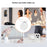 XUNDD XDHO-057 Magnetic Suction Cup Phone Mount Rotating Stand Holder with Makeup Mirror - White - 6