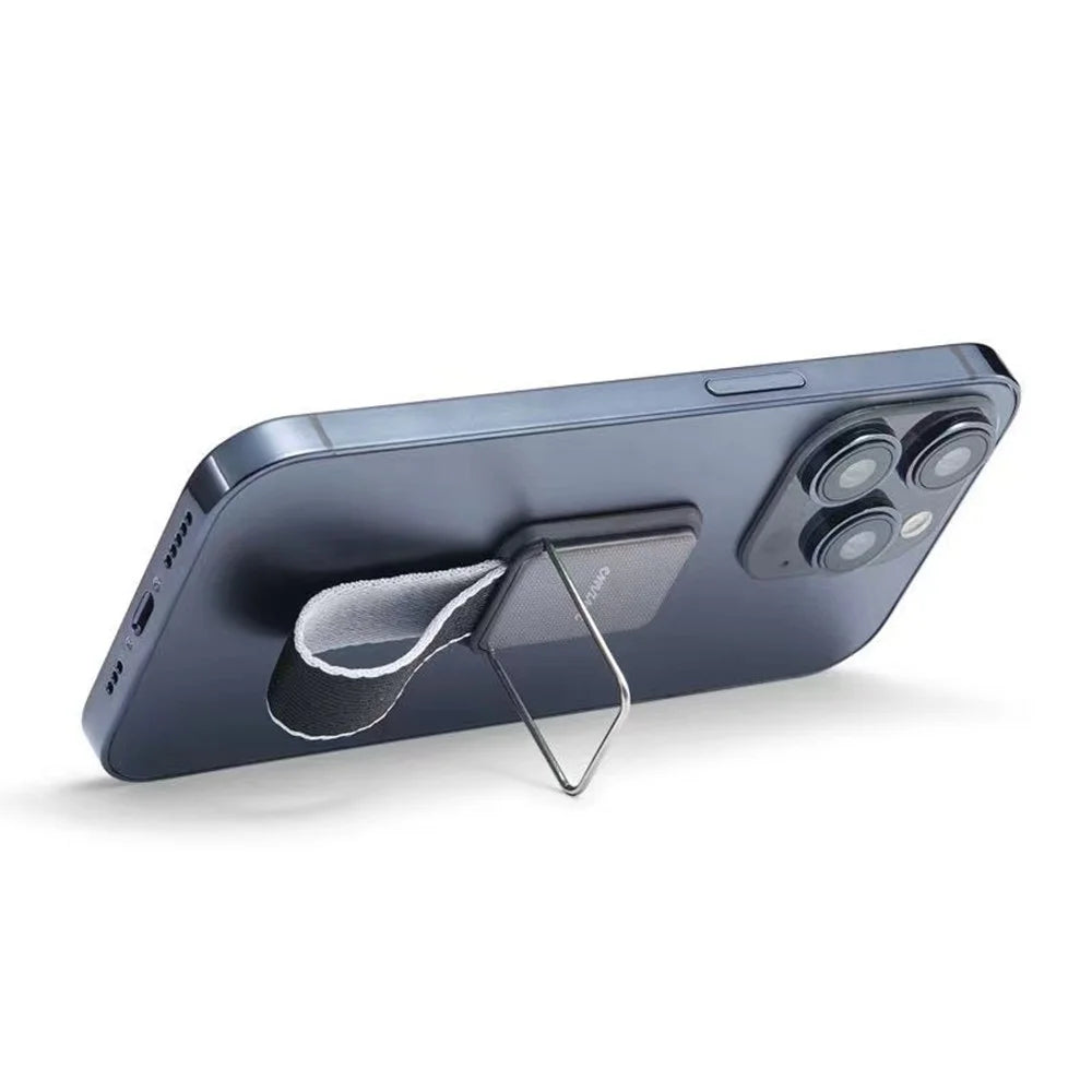 CMZWT CPS-033 Phone Grip Ring Kickstand Anti Drop Cell Phone Back Holder with Strap - Black - 5