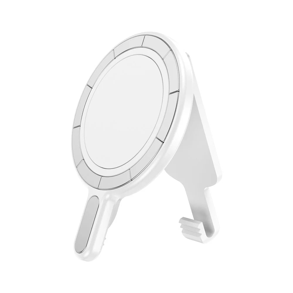 Magnetic Phone Mount Stand Multi-Functional Holder Anti-Drop for Belt Clip / Desktop / Computer Clip - White - 2