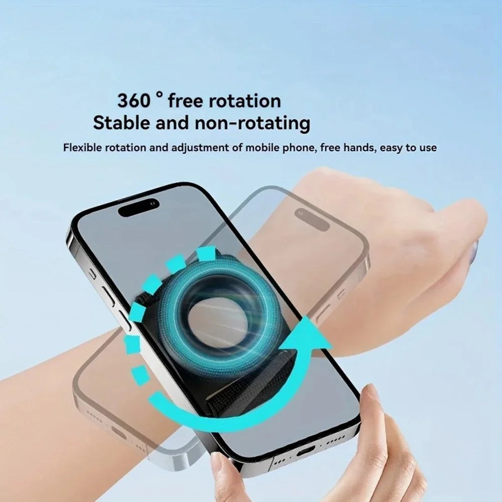Magnetic Armband Phone Holder for iPhone 12-16 and Android Phone 360° Rotation Wristband Phone Mount - 4