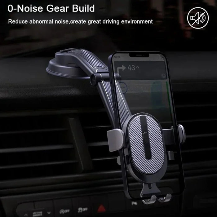 K03B Car Phone Holder Windscreen Dashboard 360° Rotation Suction Cup Mobile Phone Mount - 4