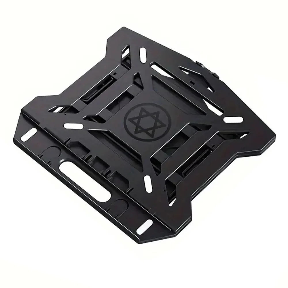 N2 Foldable Laptop Stand with 360° Rotating Base and Phone Holder 8-Level Ergonomic Laptop Riser - 1