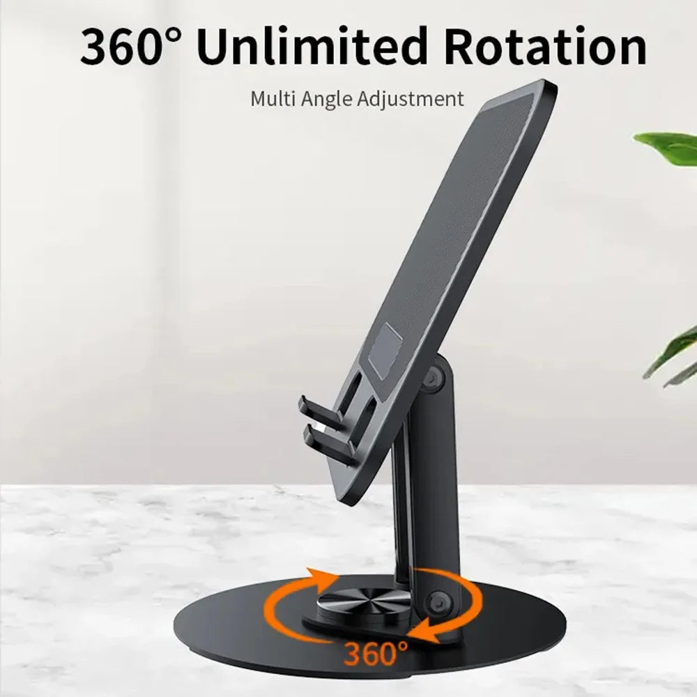 JMARY MK-85 Laptop Tablet Rotatable Foldable Stand Adjustable Dual-Axis Carbon Steel Base Notebook Holder - 5