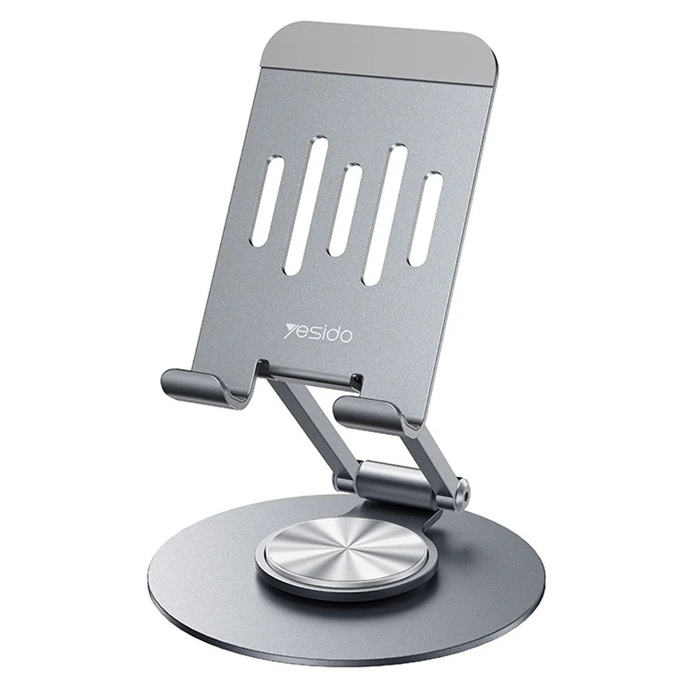 YESIDO C299 Desktop Stand 360 Degree Rotatable Phone Holder Foldable Aluminum Alloy Bracket - 1