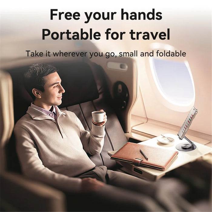 YESIDO C299 Desktop Stand 360 Degree Rotatable Phone Holder Foldable Aluminum Alloy Bracket - 5