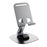 Portable Folding Phone Holder Desktop Stand Carbon Steel 360 Degree Rotation Tablet Bracket - Grey - 1