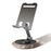 360° Rotating Foldable Phone Stand Desk Holder Wood Grain Base Universal Smartphone Support - 1