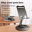 360° Rotating Foldable Phone Stand Desk Holder Wood Grain Base Universal Smartphone Support - 2