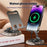 360° Rotating Foldable Phone Stand Desk Holder Wood Grain Base Universal Smartphone Support - 6