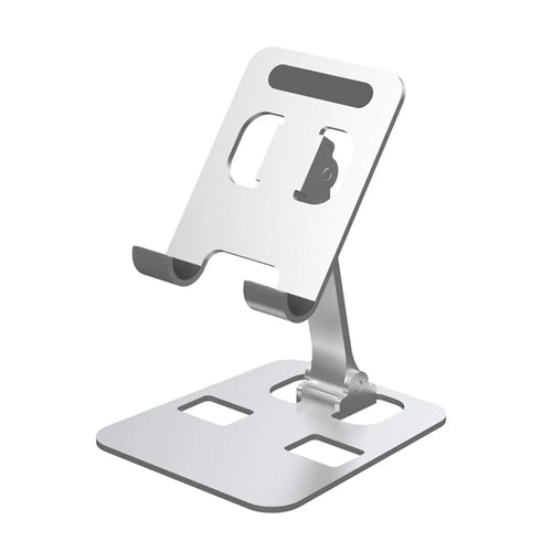 Universal Foldable Desktop Mobile Phone Tablet Holder Bracket Lazy Adjustable Aluminum Alloy Cellphone Stand - 1