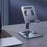 Universal Foldable Desktop Mobile Phone Tablet Holder Bracket Lazy Adjustable Aluminum Alloy Cellphone Stand - 6