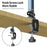 LANPARTE B-DMS-01 Clip On Heavy Duty Microphone Holder Three Sections Adjustable Boom Arm Stand - Blue - 4