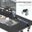 LANPARTE B-DMS-01 Clip On Heavy Duty Microphone Holder Three Sections Adjustable Boom Arm Stand - Blue - 6