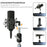LANPARTE DMS-02 Three Sections Adjustable Heavy Duty Microphone Boom Arm Stand with Suction Cups - Blue - 6