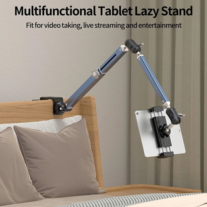 LANPARTE LS-T01 For 4 - 12.9 Inch Phone Tablet Stand Mechanical Rotating Foldable Clip On Desktop Bracket - 5