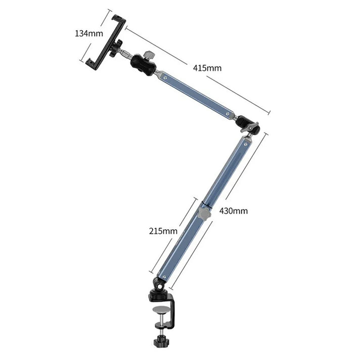 LANPARTE LS-T01 For 4 - 12.9 Inch Phone Tablet Stand Mechanical Rotating Foldable Clip On Desktop Bracket - 7