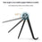 HSZJ0001 Adjustable Angle Plastic Portable Foldable Desktop Stand for Smartphones Tablets - Black - 2