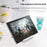 HSZJ0001 Adjustable Angle Plastic Portable Foldable Desktop Stand for Smartphones Tablets - Black - 4