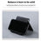 HSZJ0001 Adjustable Angle Plastic Portable Foldable Desktop Stand for Smartphones Tablets - Black - 5