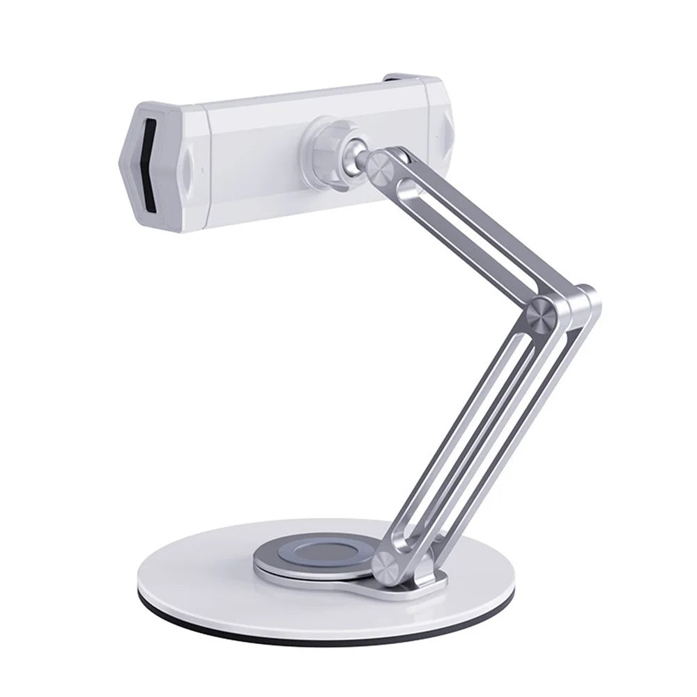 BONERUY L07 For Phone Tablet Desktop Stand 360 Degree Rotation Foldable Aluminum Alloy Lazy Holder - White - 1