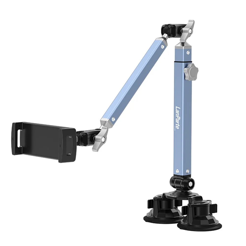 LANPARTE LS-T02 Dual Suction Cup Tablet Stand Angle Adjustable Foldable Desktop Phone Bracket - 3