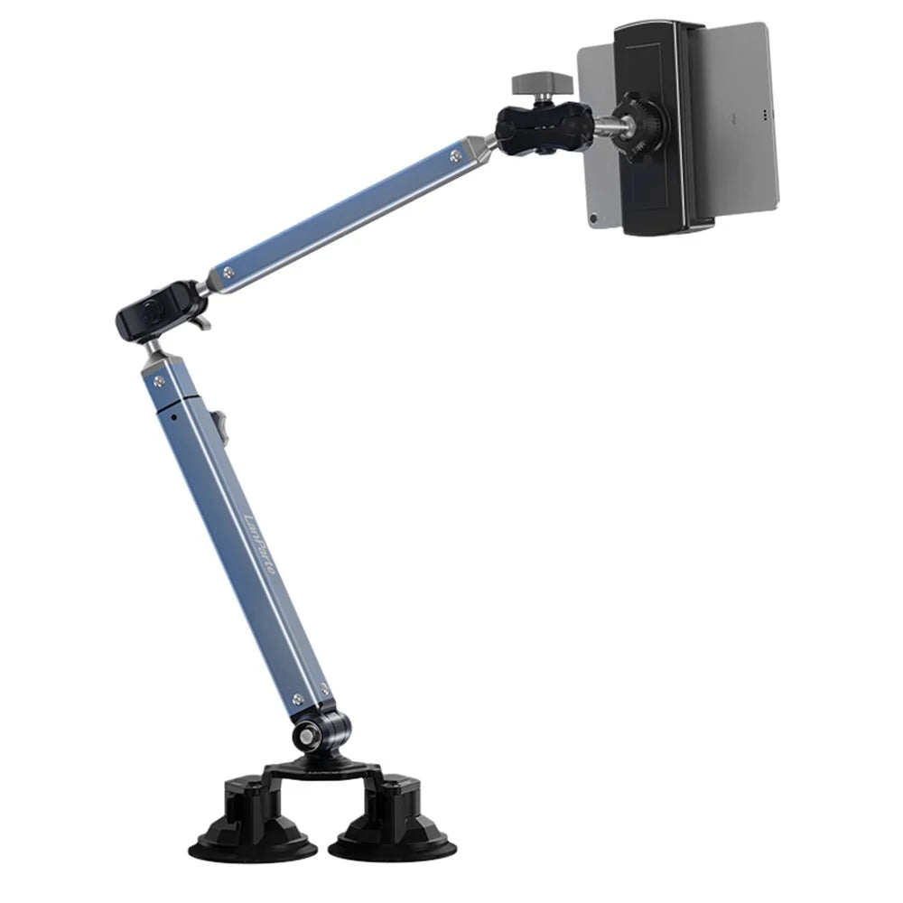 LANPARTE LS-T02 Dual Suction Cup Tablet Stand Angle Adjustable Foldable Desktop Phone Bracket - 4
