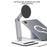 BONERUY C47 Magnetic Tablet Stand Dual Arm Foldable Aluminum Alloy Desktop Mount Holder - Black - 6