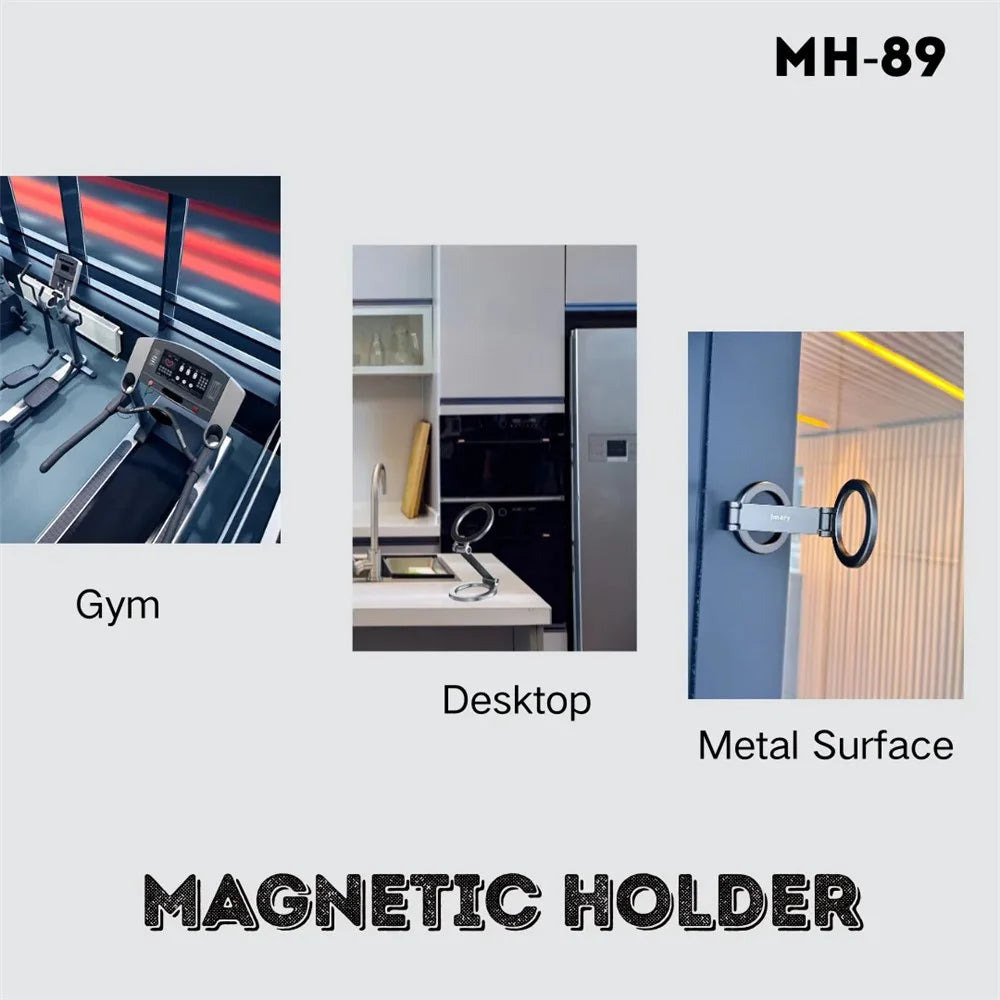 JMARY MH-89 Magnetic Phone Stand Foldable Adjustable Cell Phone Holder - 3