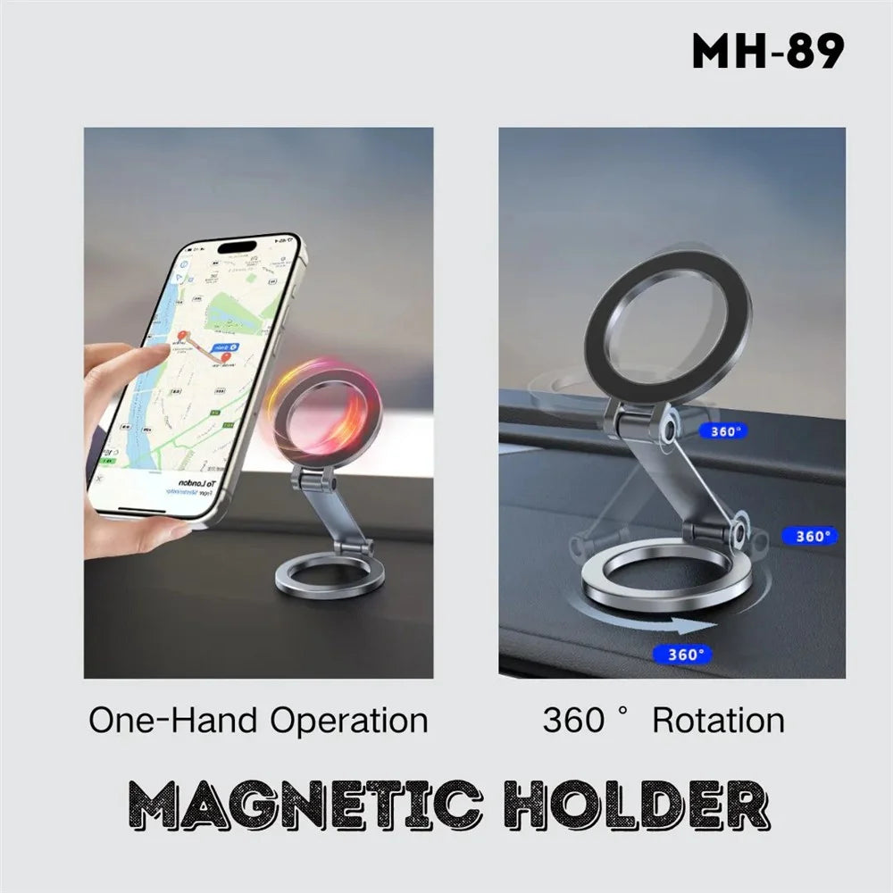 JMARY MH-89 Magnetic Phone Stand Foldable Adjustable Cell Phone Holder - 4