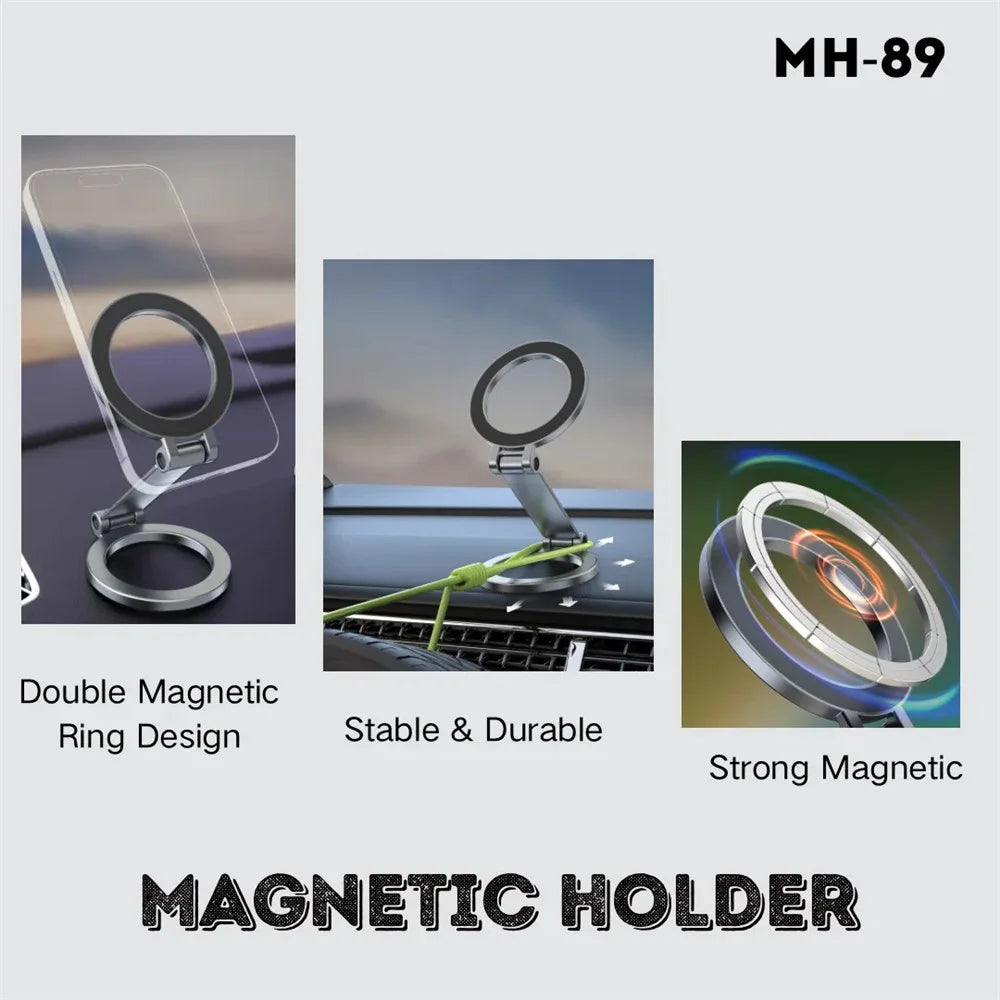 JMARY MH-89 Magnetic Phone Stand Foldable Adjustable Cell Phone Holder - 5