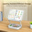 R22H Adjustable Rotating Laptop Tablet Book Holder Stand Foldable Reading Bracket with Bottom Storage Box - 2
