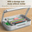 R22H Adjustable Rotating Laptop Tablet Book Holder Stand Foldable Reading Bracket with Bottom Storage Box - 4