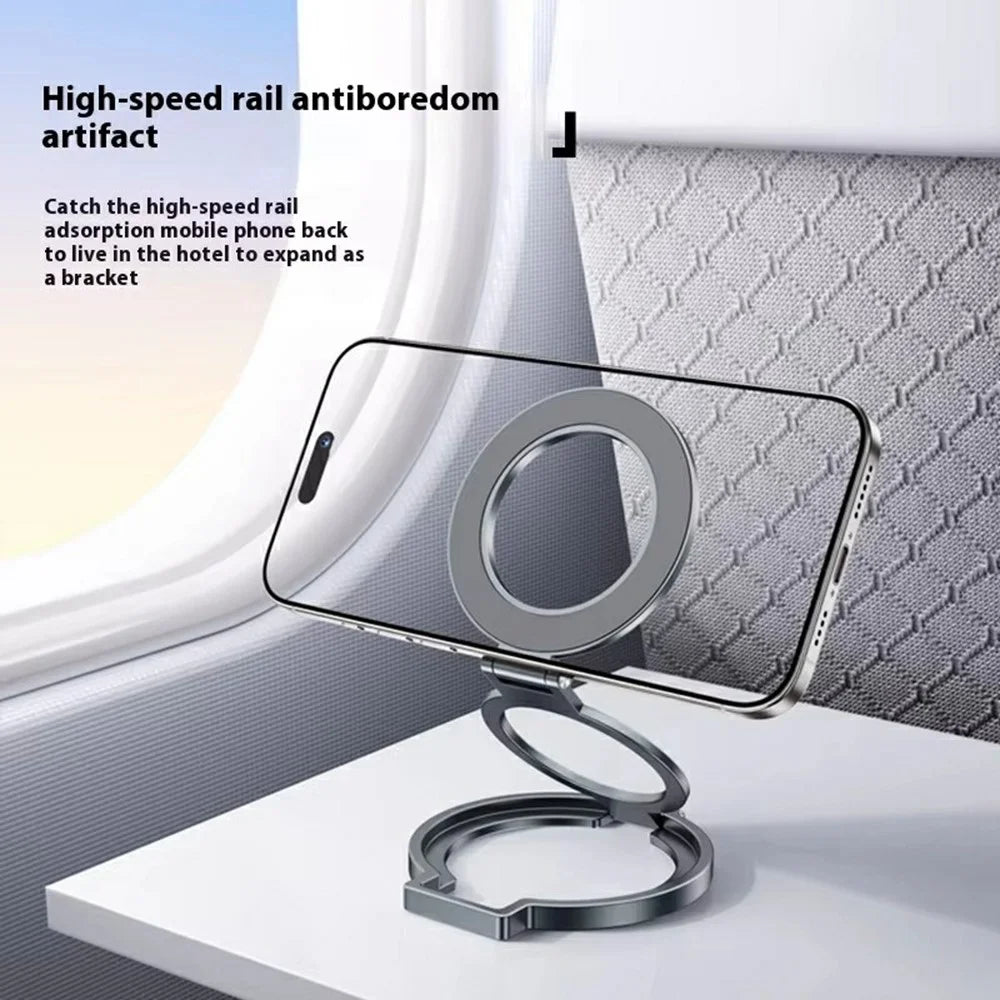 T15 2 in 1 Magnetic Phone Stand Ring Holder Foldable Aluminum Alloy Bracket for iPhone  /  iPad - 2