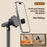 T16 Rotating Extendable Desktop Phone Holder Livestream Vlog Recording Adjustable Stand - Black - 5