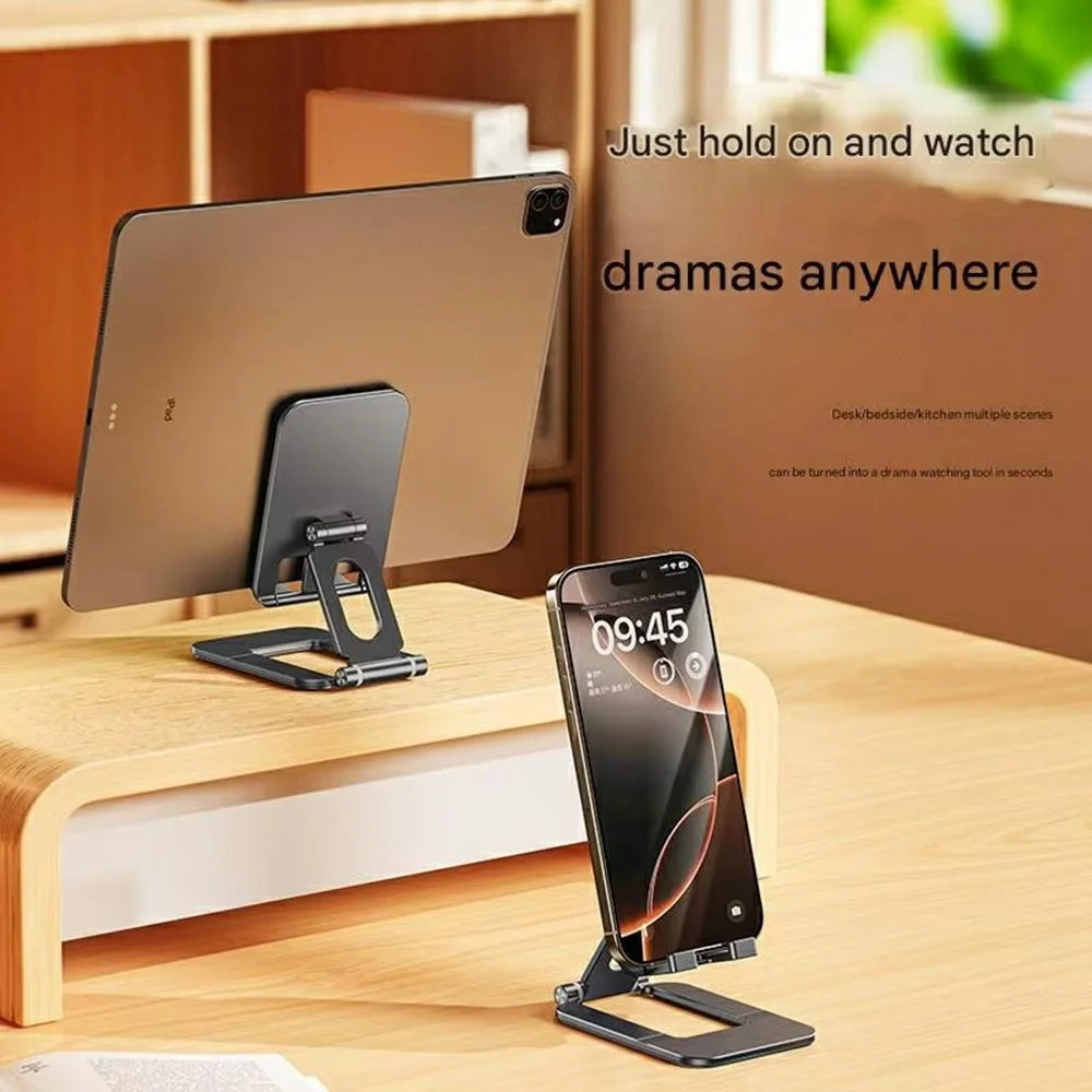 T2 Adjustable Height Aluminum Alloy Desktop Stand for Phone Tablet Holder Foldable Bracket Up to 11 Inch - 3