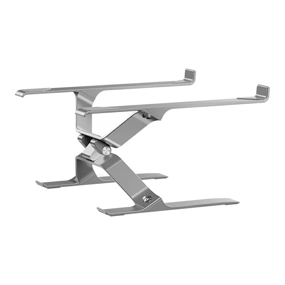 P70 X Shape Aluminum Alloy Stand for Laptop / Tablet Height Adjustable Foldable Cooling Bracket - Silver - 1