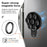 Silicone Suction Cup Mirror Stand Compatible wth MagSafe Magnetic Mount with Built-in Mirror - Black - 4