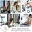 Silicone Suction Cup Mirror Stand Compatible wth MagSafe Magnetic Mount with Built-in Mirror - Black - 7