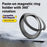Q5 Adhesive Magnetic Ring Stand Holder Rotation Cell Phone Grip - Black - 2