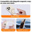Q5 Adhesive Magnetic Ring Stand Holder Rotation Cell Phone Grip - Black - 6