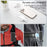 Universal Magnetic Phone Stand Anti Drop Waist Clip Bracket for Desktop / Computer Mount - Electroplated Silver - 4
