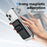 AHASTYLE WG151 Magnetic Wallet Card Holder Silicone Case Phone Stand - Black - 4