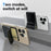 AHASTYLE WG151 Magnetic Wallet Card Holder Silicone Case Phone Stand - Black - 6