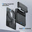AHASTYLE WG151 Magnetic Wallet Card Holder Silicone Case Phone Stand - Black - 7