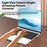F2 17.3 inch Laptops Stand Aluminum Alloy Heat Dissipation Notebook Desk Riser - 4